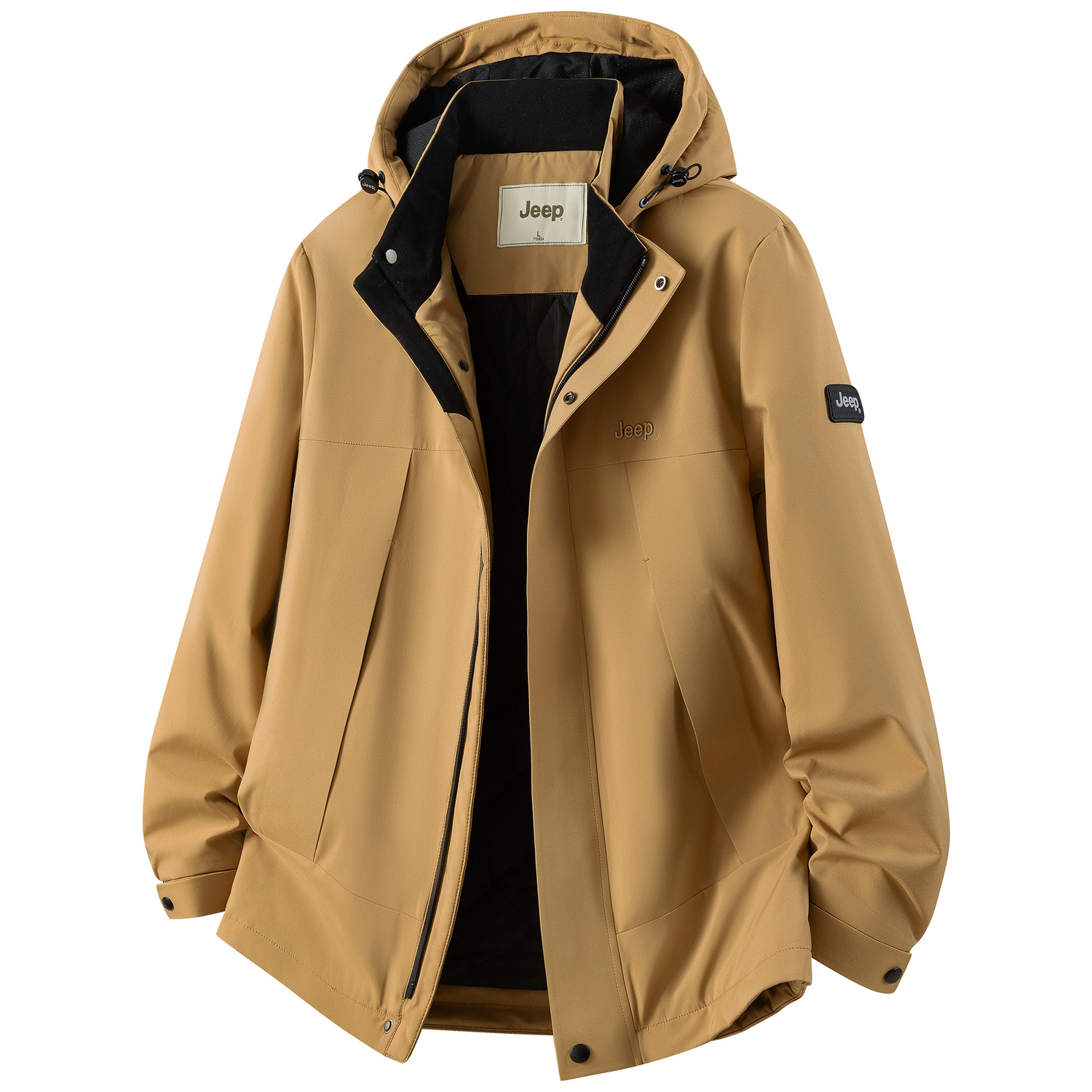 

Пуховик для активного отдыха и поездок Unisex Jeep, silk road camel