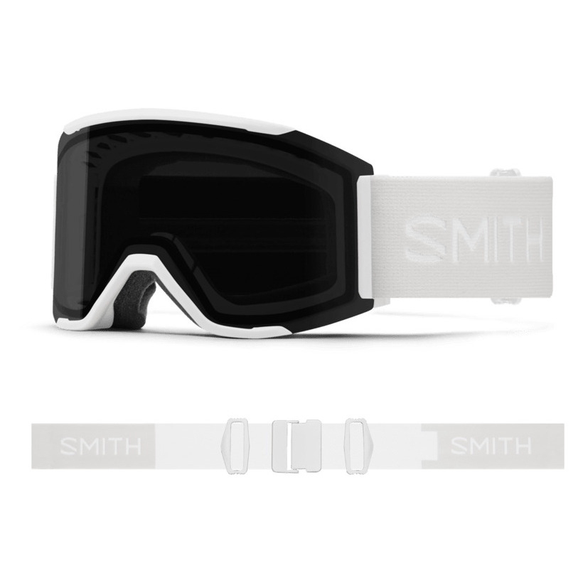 

Защитные очки Smith Squad MAG, White Vapor Chromapop Sun Black + Bonus Storm Blue Lens (2026)