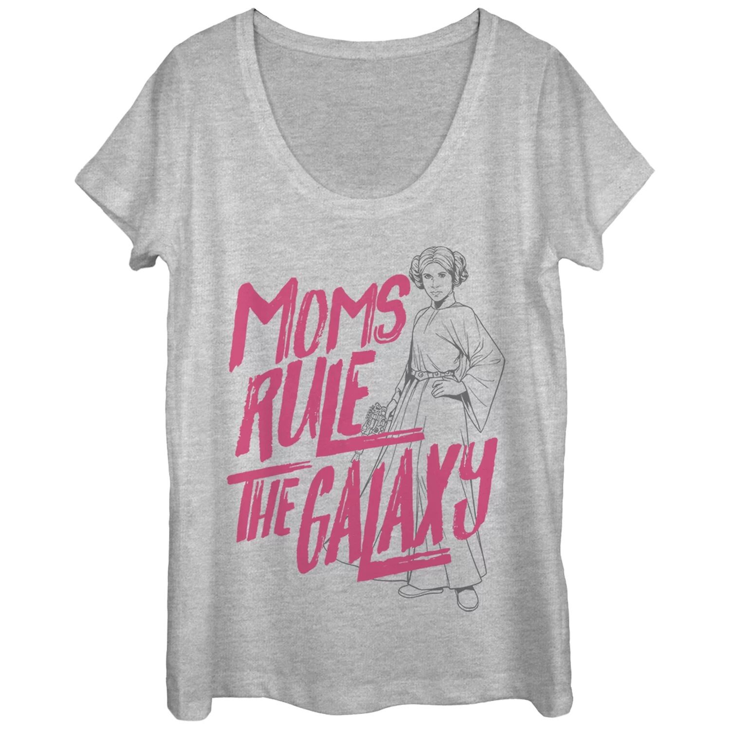 

Футболка с рисунком принцессы Леи и принтом «Звездные войны» для юниоров Moms Rule The Galaxy Star Wars