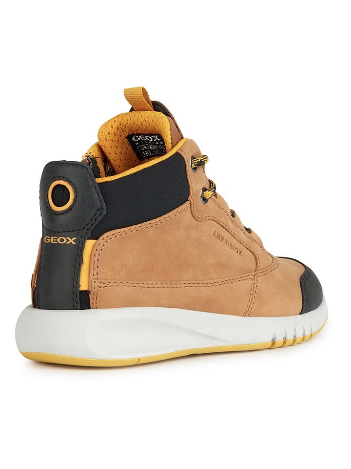 Высокие кроссовки Geox Sneakers Aeranter, цвет Hellbraun/Schwarz — фото 4