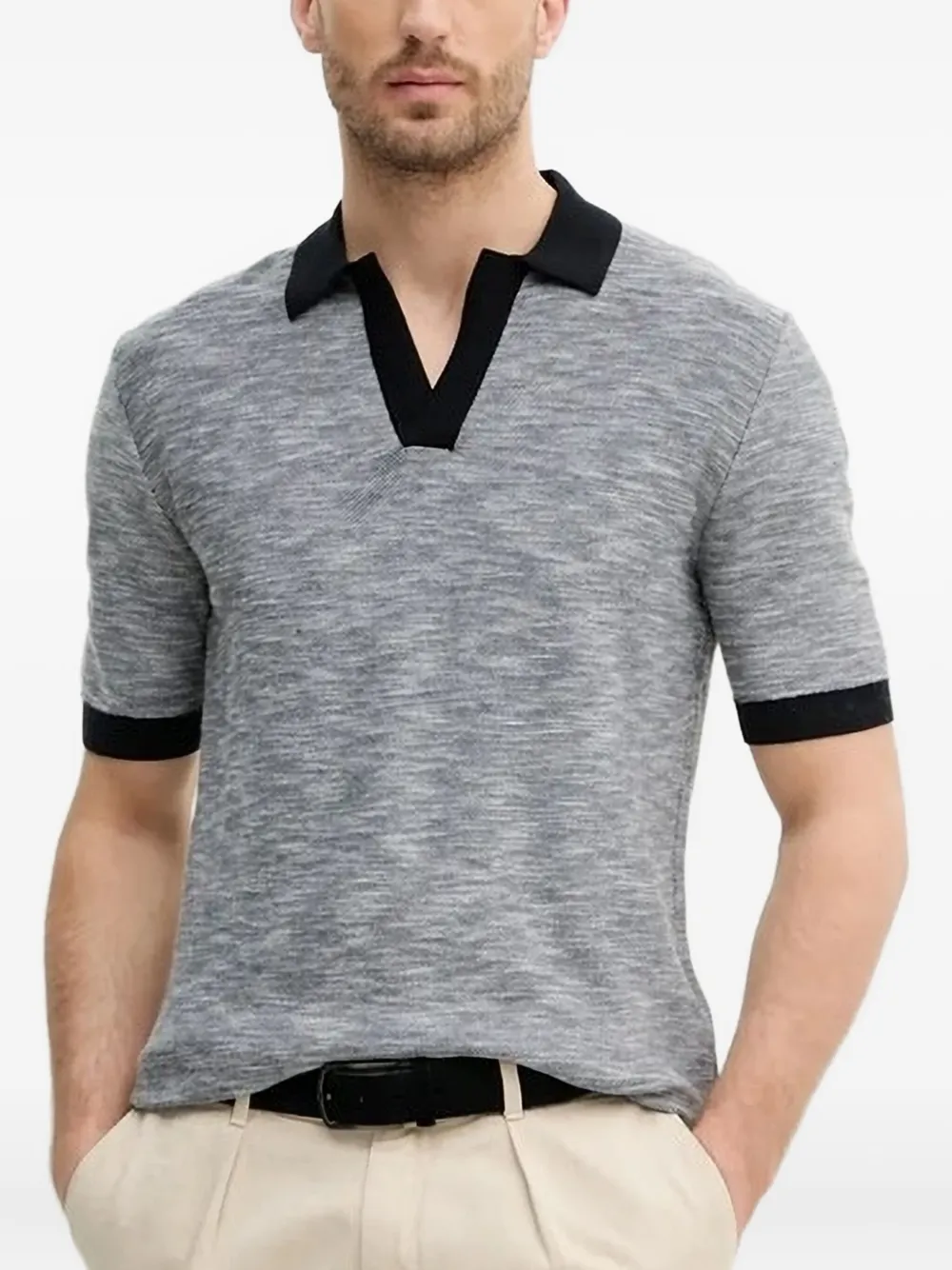 

Футболка из текстурированной вязки Armani Exchange, синий