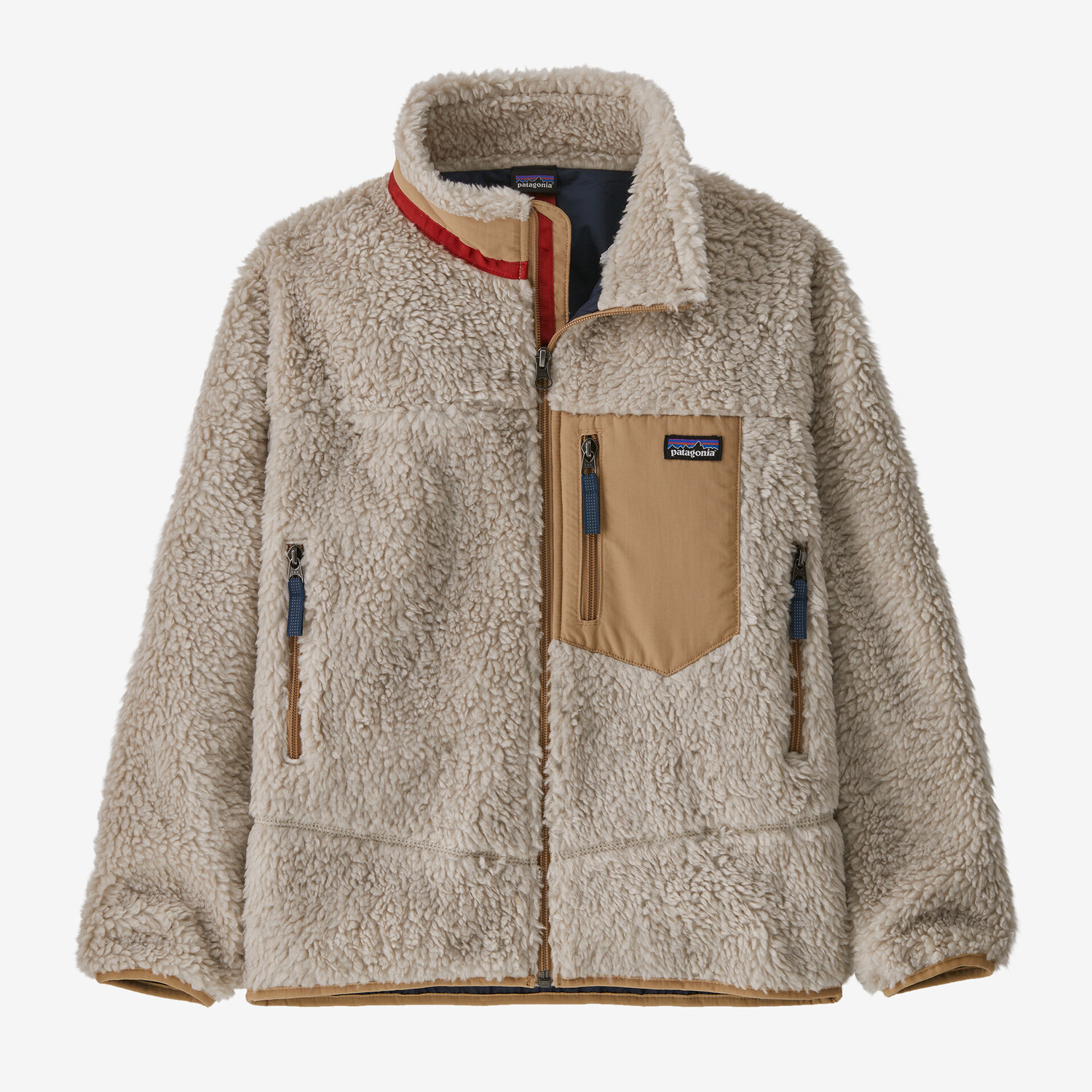 

Детская флисовая куртка Retro-X Patagonia, цвет Natural w/Grayling Brown