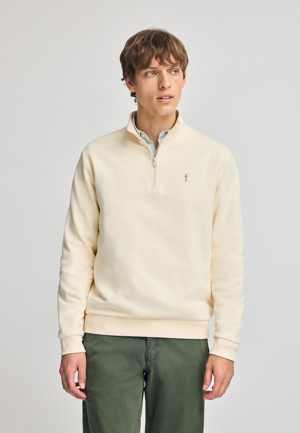 

Толстовка ZIPPER NECK RIGBY Polo Club, бежевый
