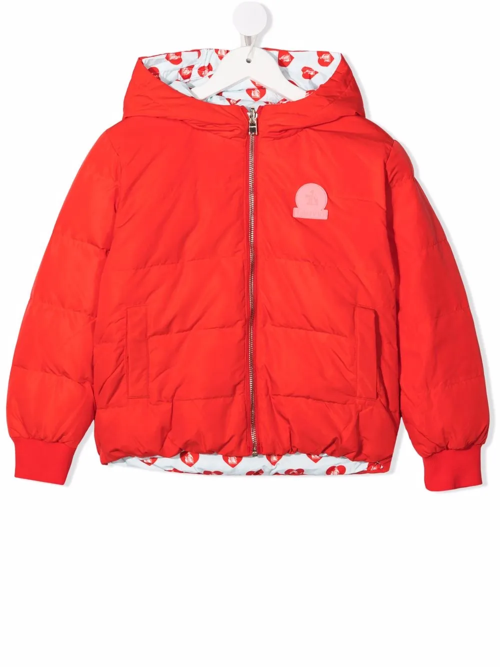 

Двусторонний бомбер с принтом Lanvin Enfant, красный