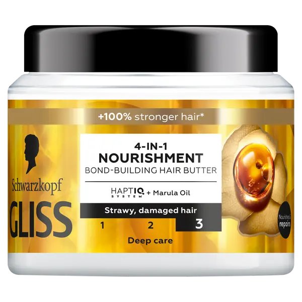 

Питательная маска для волос 4в1 питание, 400 мл Gliss Oil nutritive