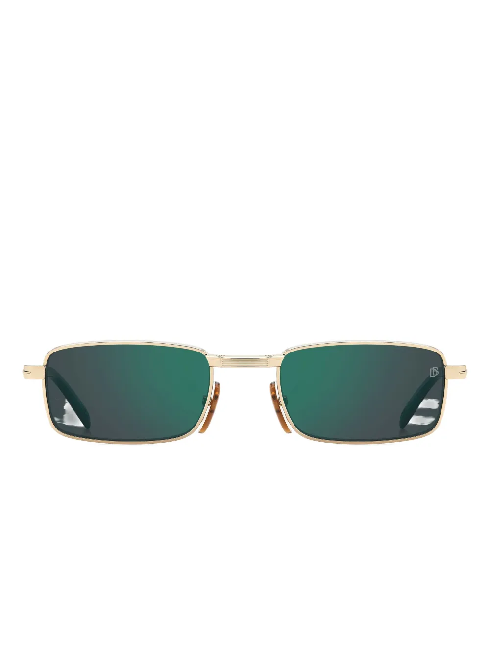 

Солнцезащитные очки с прямоугольной оправой в стиле оригами Eyewear by David Beckham, золотой