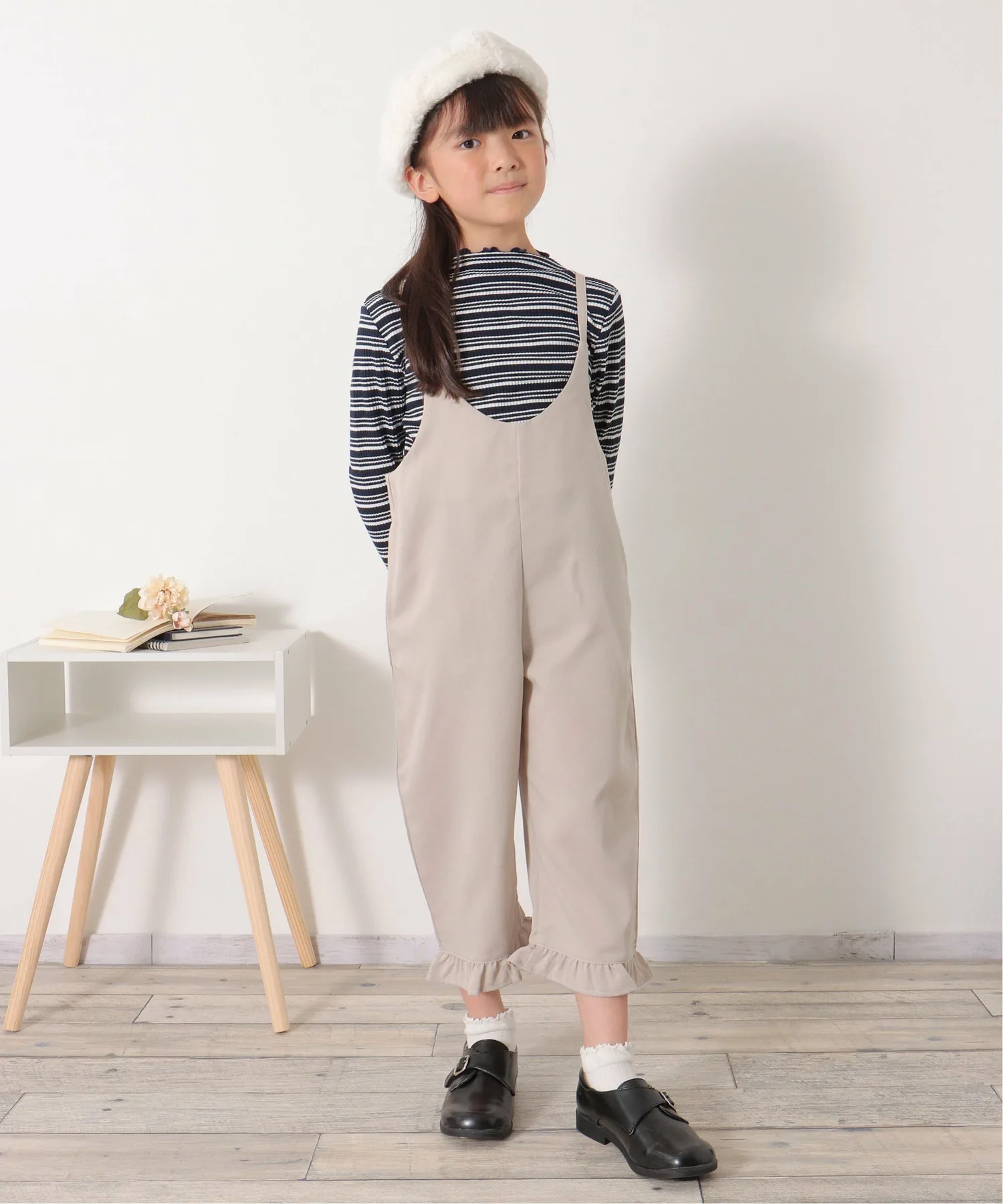 Комбинезон-майка с оборками по низу (120-160 см) Ikka, Light Gray