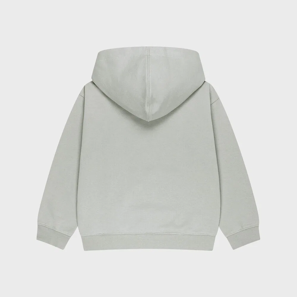 Детская худи Classic Logo светло-серого цвета от Marithé Kids — фото 3