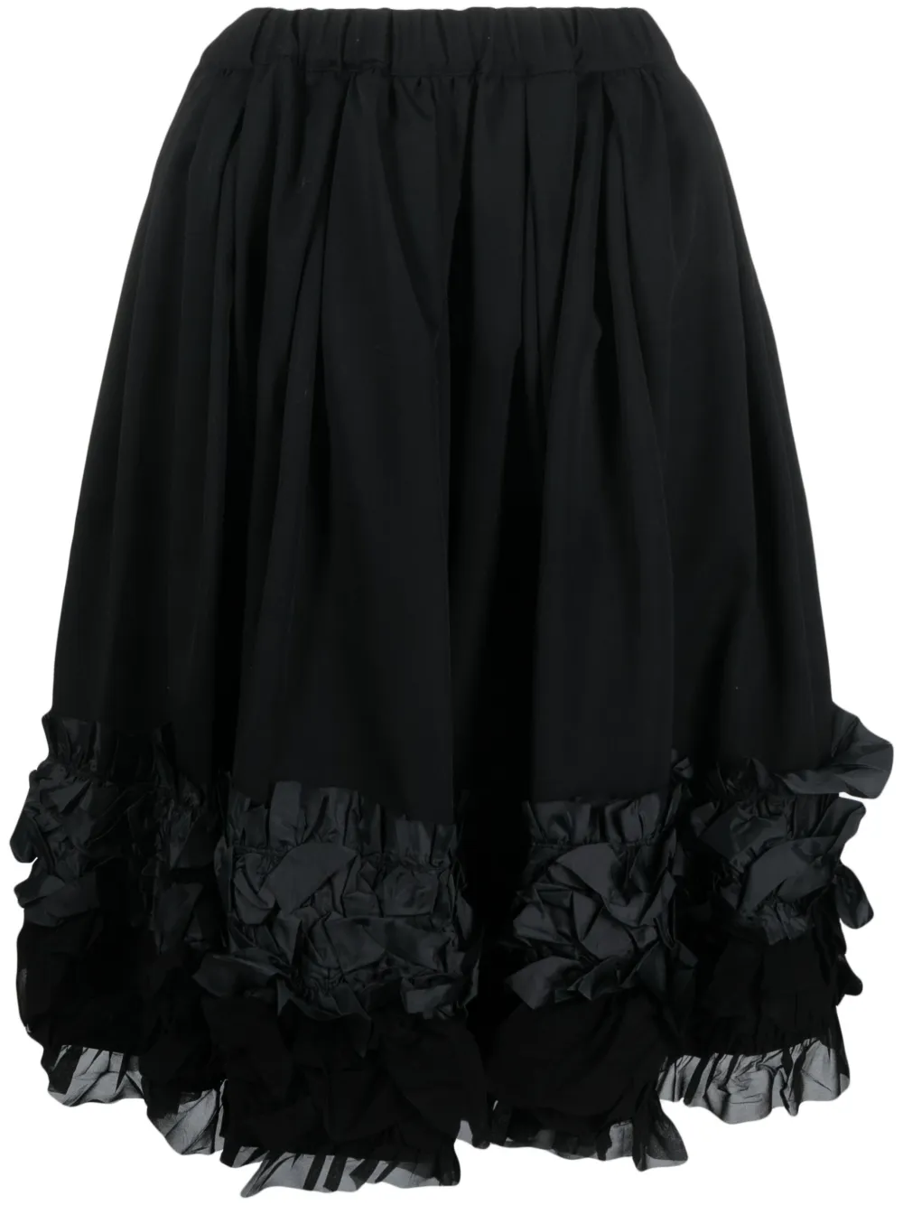 

Юбка из тюля с цветочной аппликацией и многослойным лифом Comme Des Garçons Comme Des Garçons, черный
