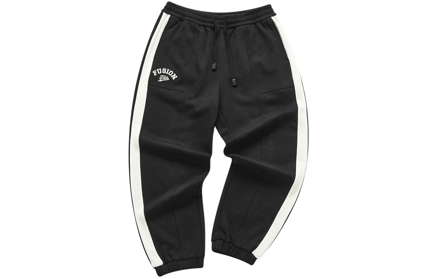 

Флисовые спортивные штаны мужские Pitch Black FILA FUSION