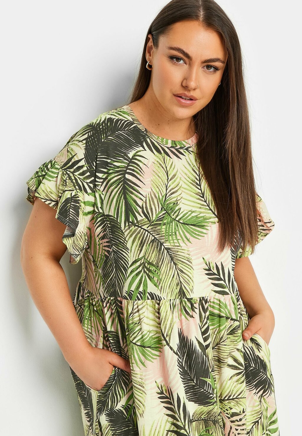 

Платье из джерси Midaxi Yours Clothing, зеленое