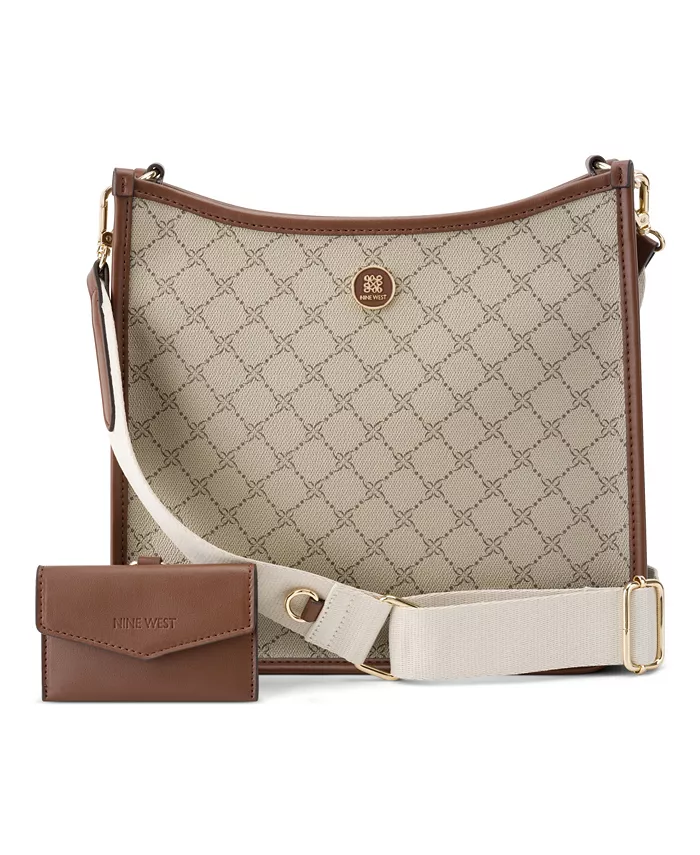 

Сумка кросс-боди Nalini Large Swing Nine West, коричневый