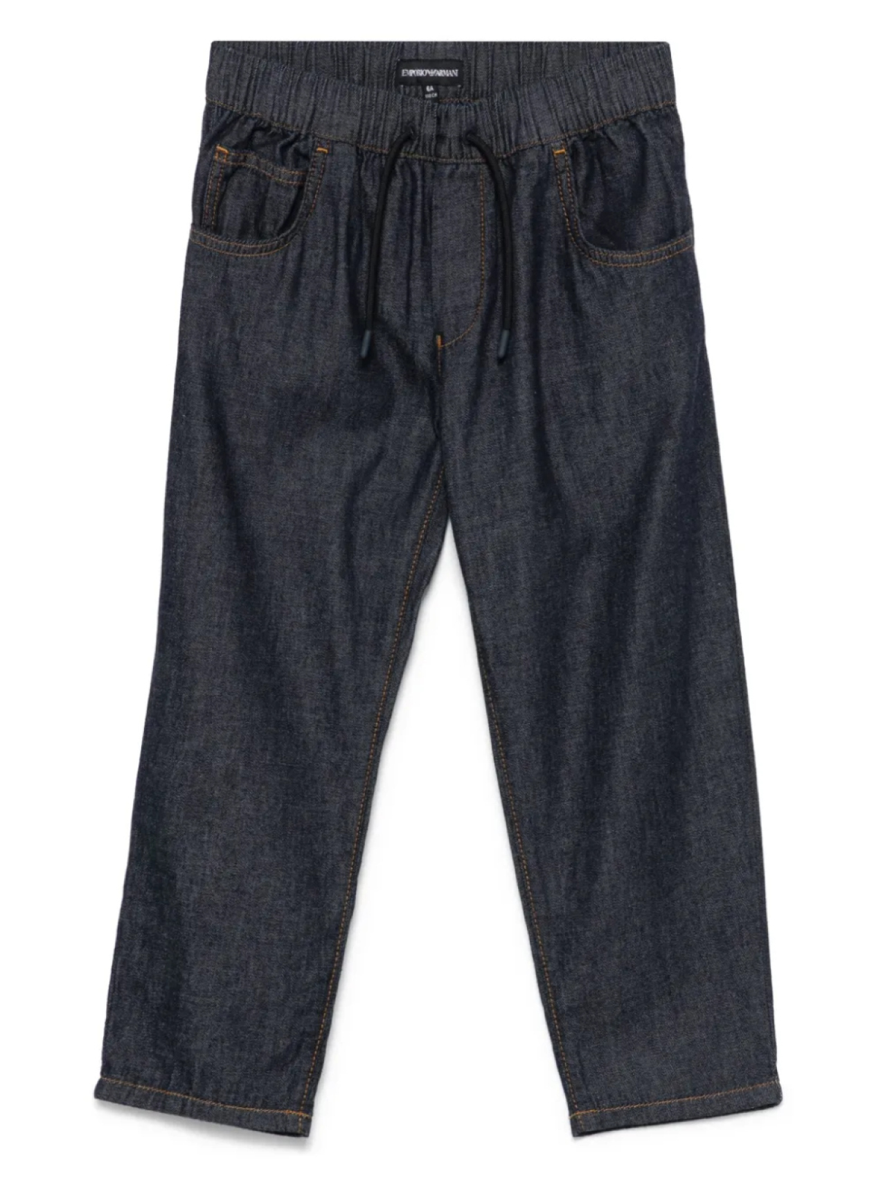 

Emporio Armani Kids джинсы с кулиской, синий