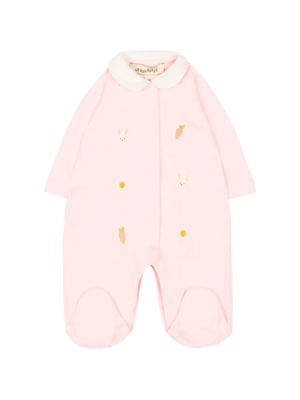 Детский комбинезон с вышитым воротником Le Boo Beebè, розовый