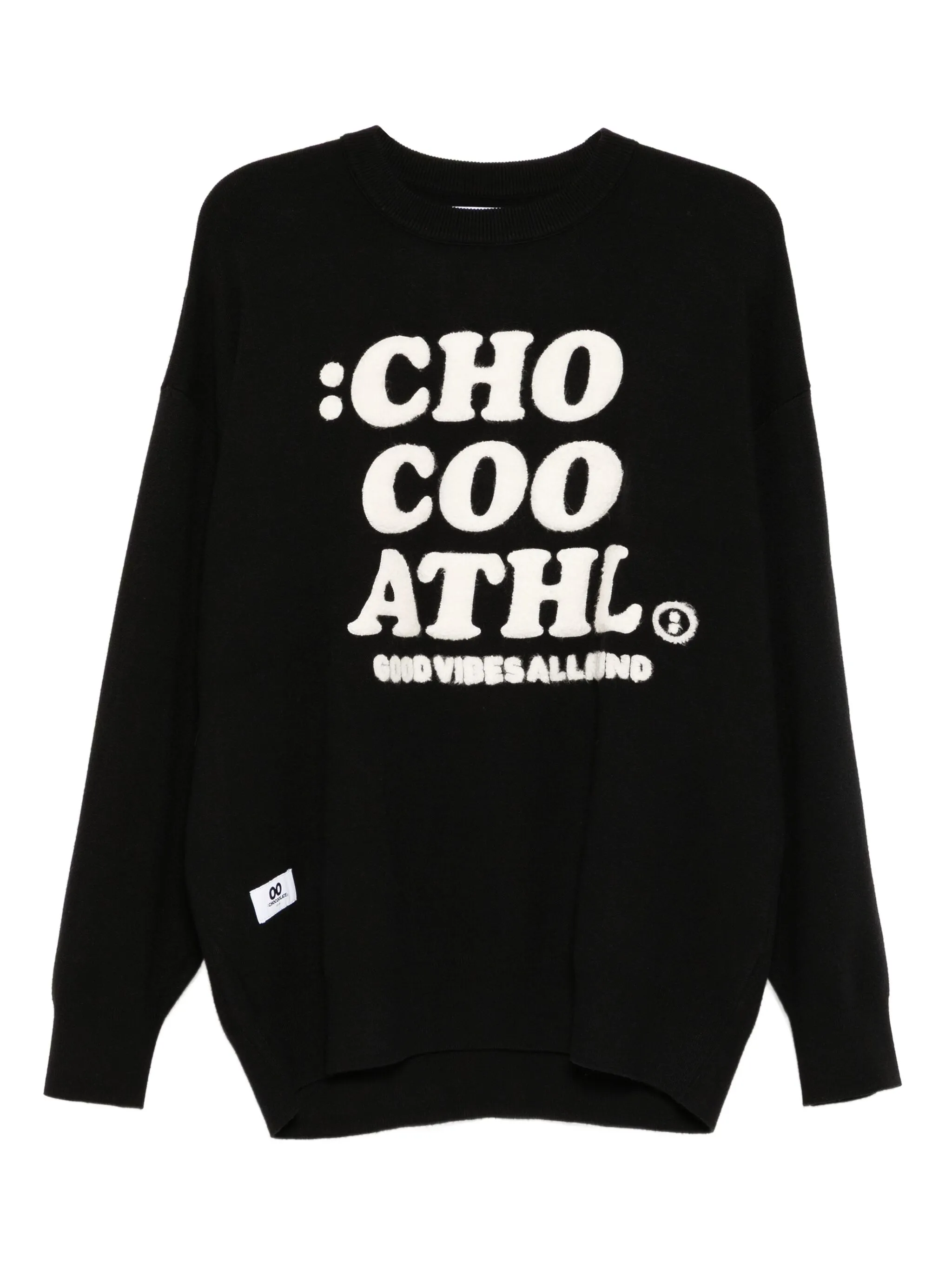 

Толстовка с вышитым логотипом Chocoolate, черный