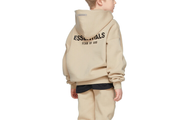 Детская толстовка Fear Of God Essentials, бежевый — фото 2