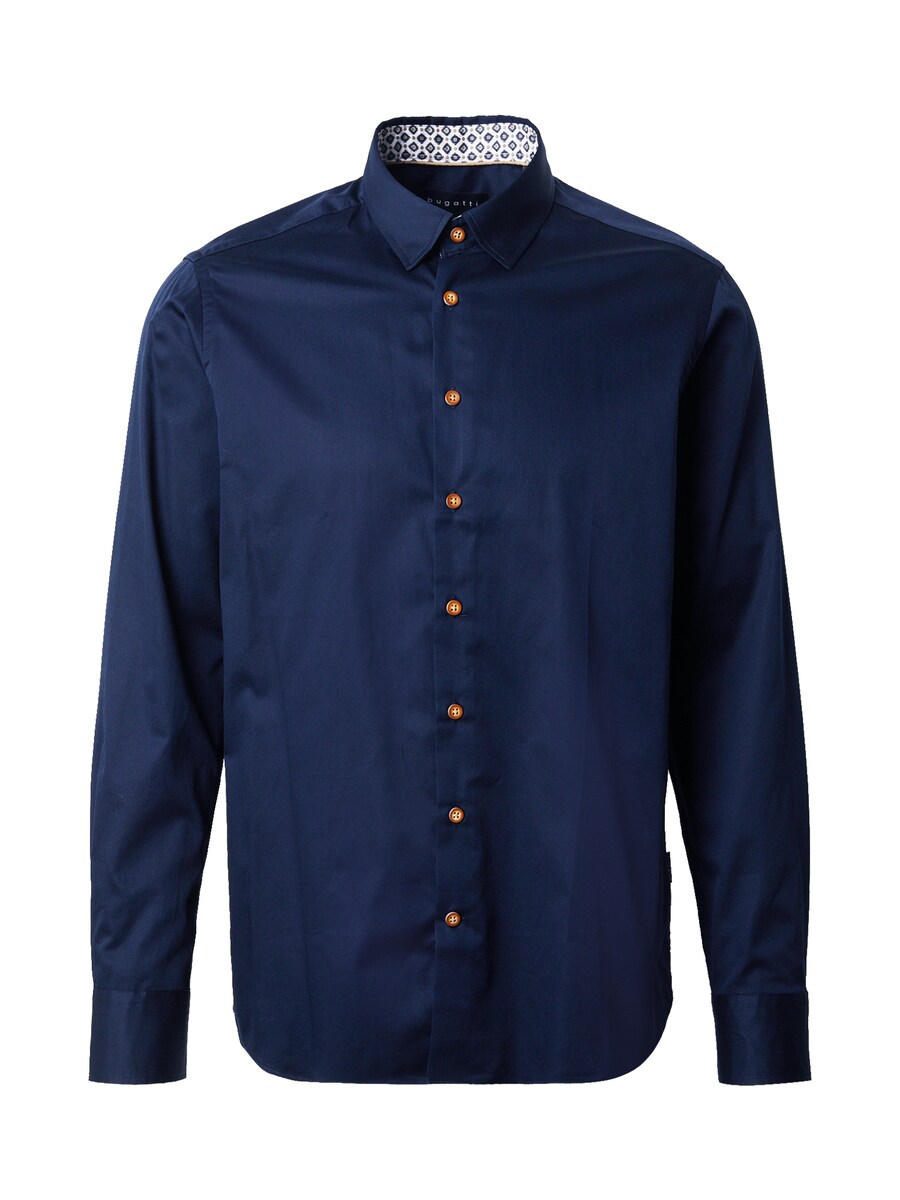 

Рубашка на пуговицах классического кроя bugatti, marine blue