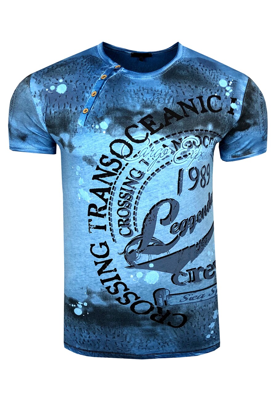 

Классическая футболка Rusty Neal Shirt, цвет blue/mixed colors