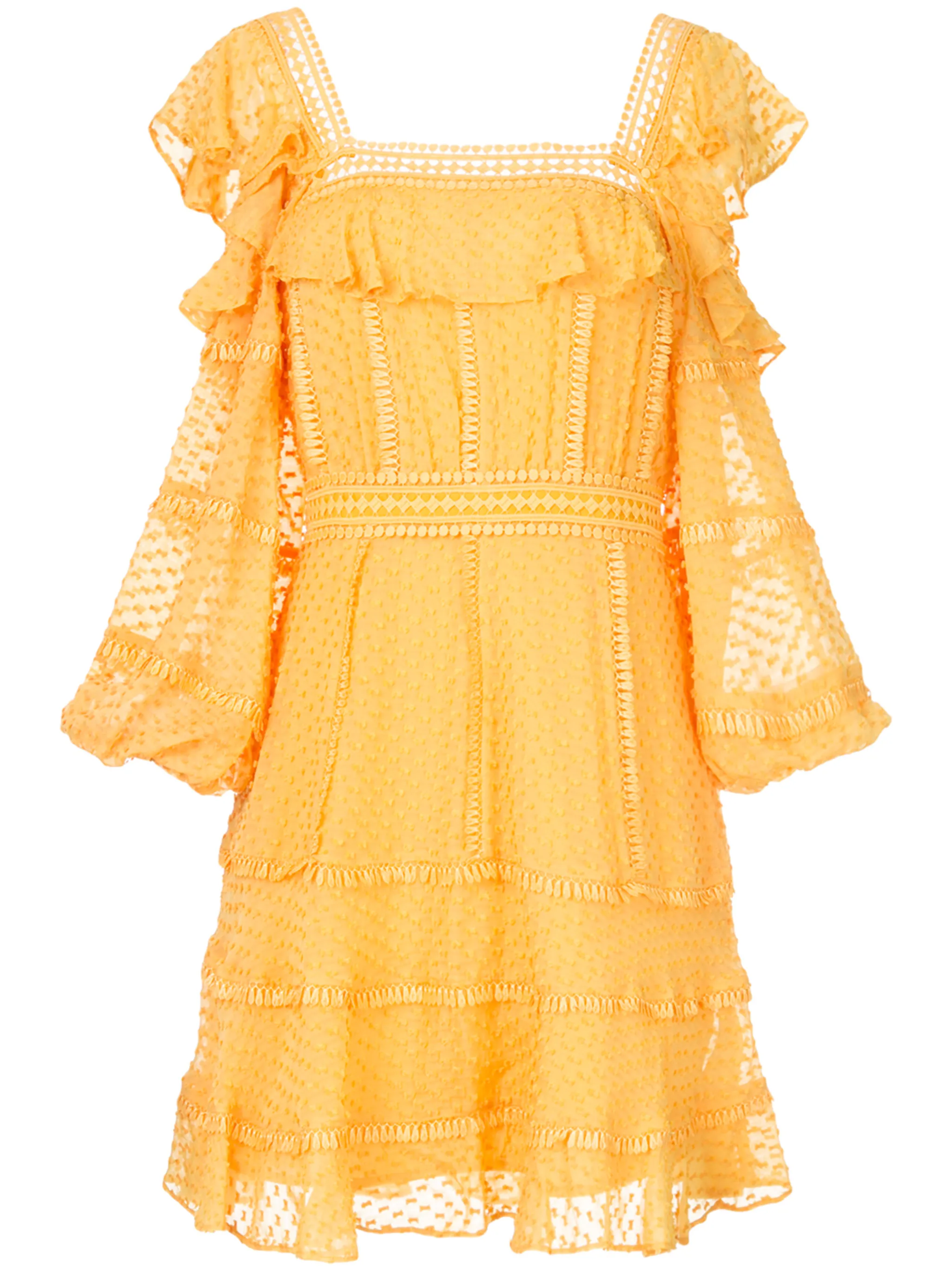 

Платье мини Ollie в горох Rachel Gilbert, оранжевый