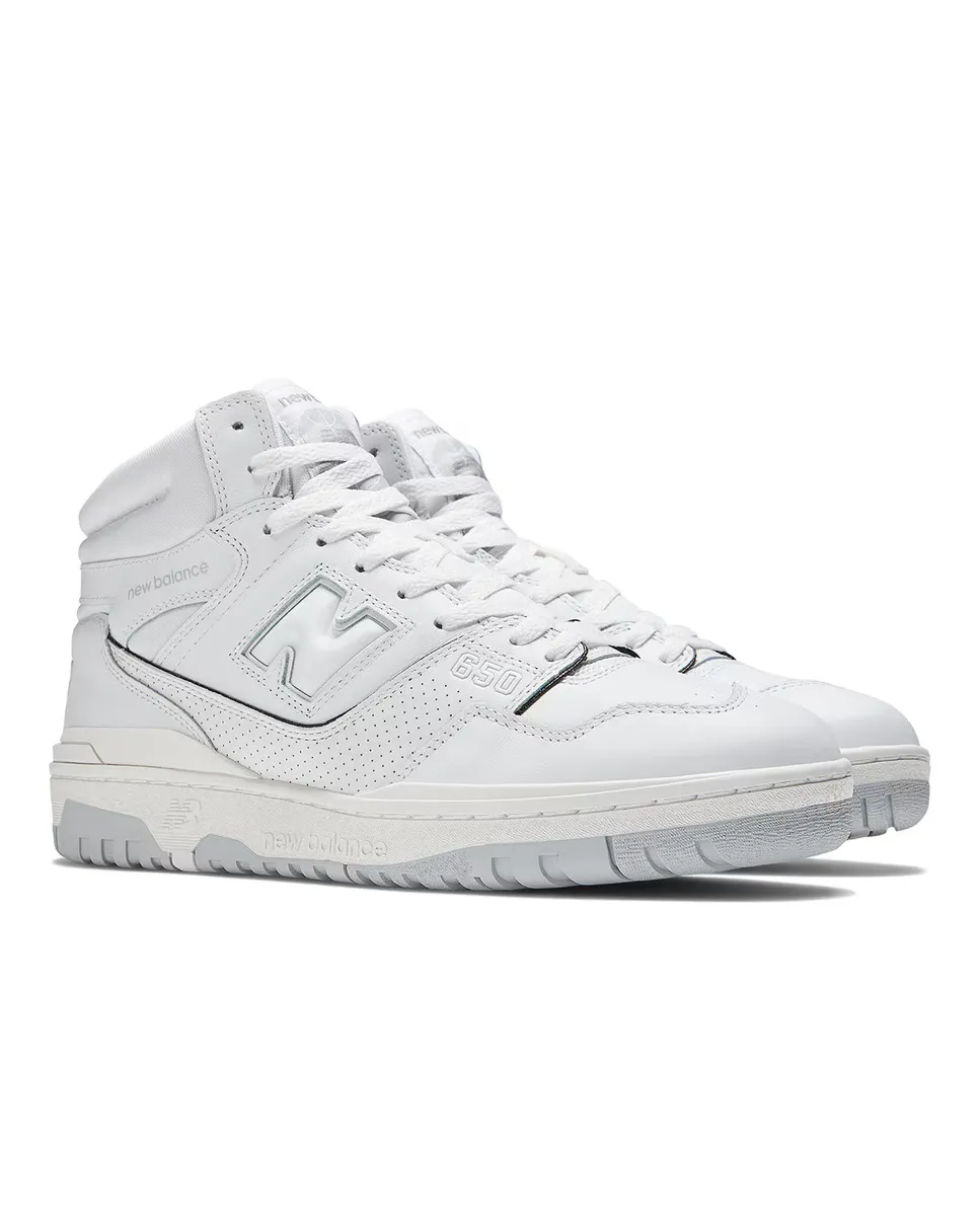 Повседневные кроссовки унисекс 650 New Balance, белый — фото 2