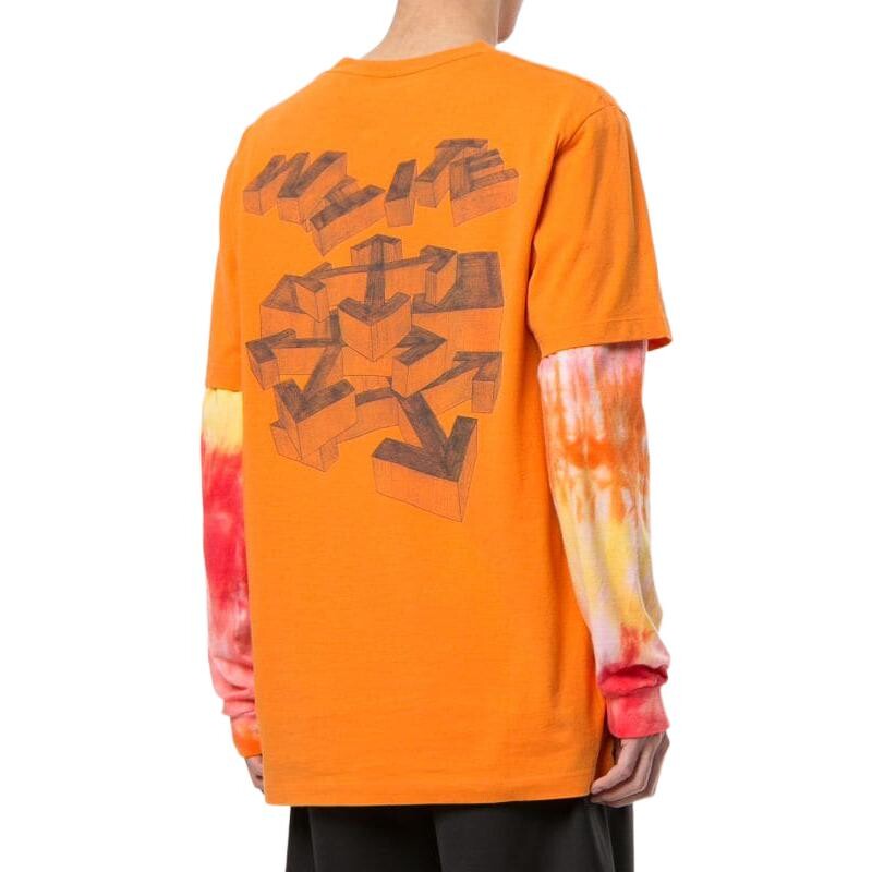 SS22 Футболка мужская оранжевая Off-White, оранжевый — фото 3