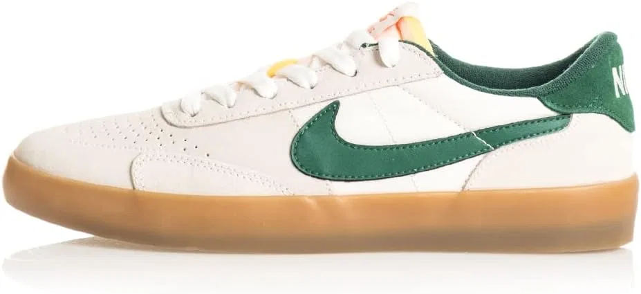 Кроссовки для скейтбординга Nike SB Heritage Vulc, цвет Sail/Gorge Green-sail-safety Orange