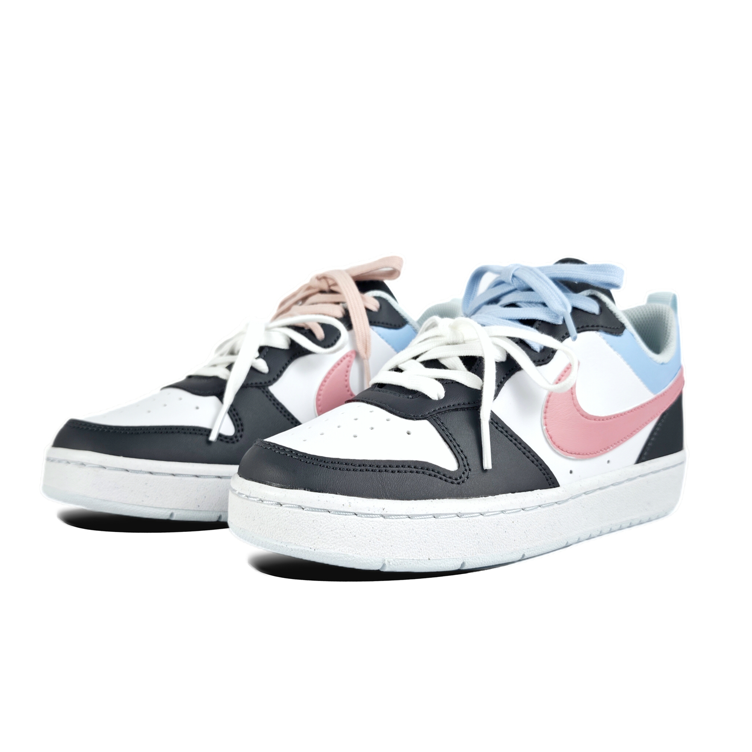 Nike Court Borough Peach Blossom нескользящие устойчивые к истиранию низкие детские скейтбординговые кроссовки unisex — фото 3