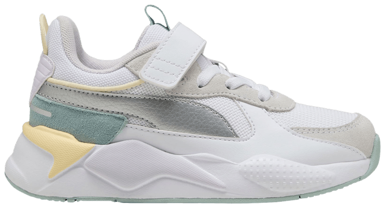 

Кроссовки Puma RS-X Metallic AC+ Little Kid 'White Silver', белый