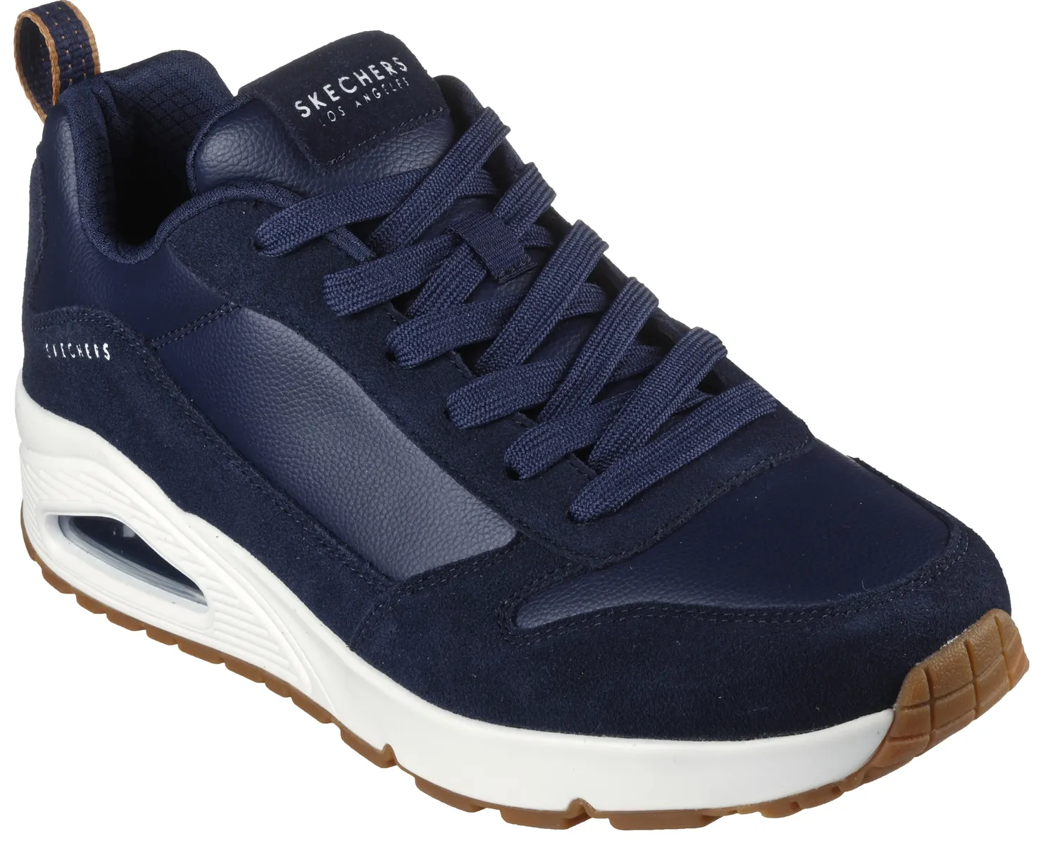 Кроссовки Skechers "Uno Stacre", с воздушной подошвой, повседневная обувь, полуботинки, туфли на шнуровке, цвет морской волны