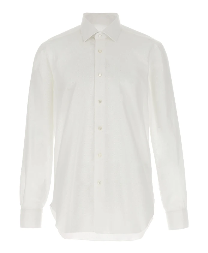 

Рубашка в виде сот Barba, белый