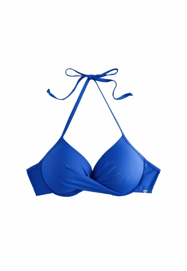 Топ для бикини Next Padded wired plunge bikini top standard, синий