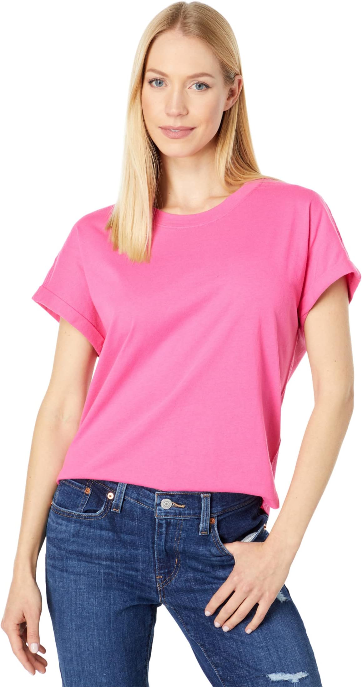 

Футболка Splendid Skye Eco Jersey Tee, цвет Hibiscus