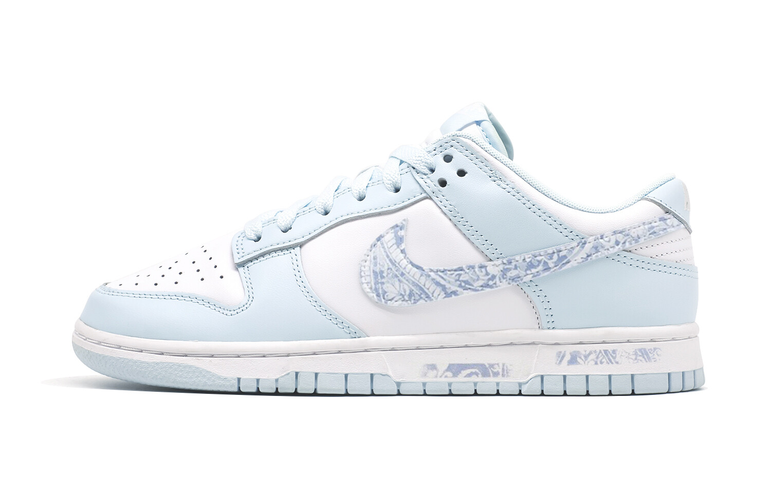 

Кроссовки Nike Dunk Skateboard Shoes Women's Low-Top Blue White, синий