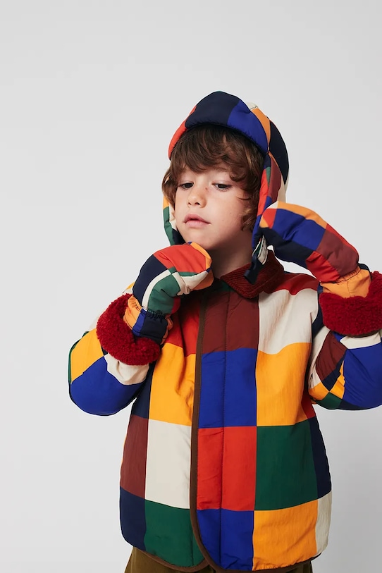 

Детская шапка с разноцветными плитками Bobo Choses, мультиколор