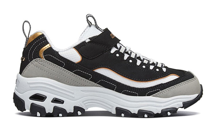 Беговые кроссовки Skechers D'Lite K Black/Gold, золотой — фото 2