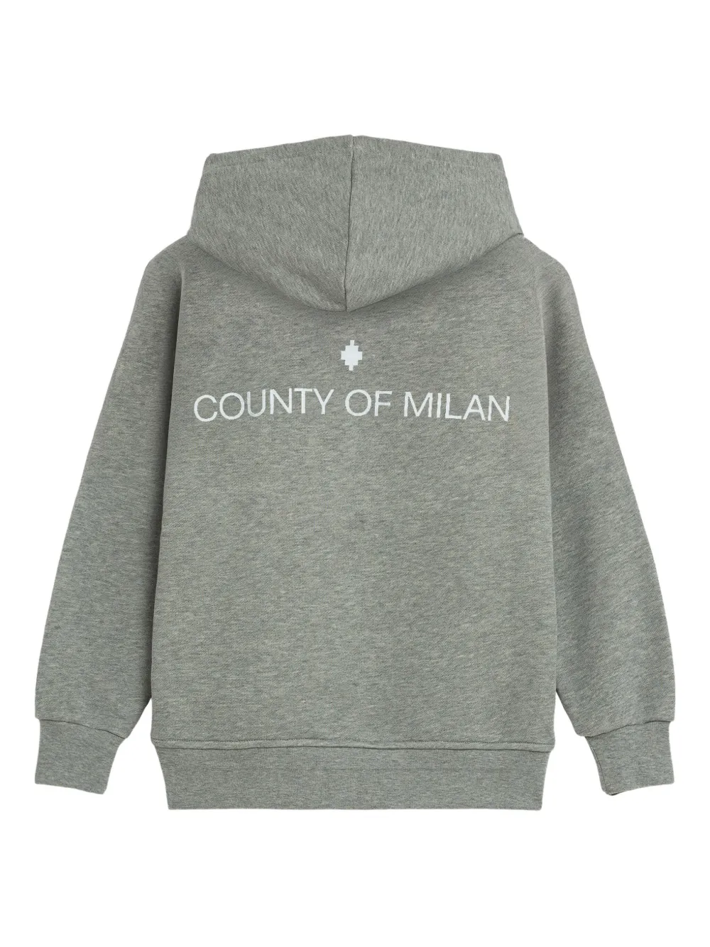 Толстовка с капюшоном и логотипом County Of Milan Kids, серый — фото 2