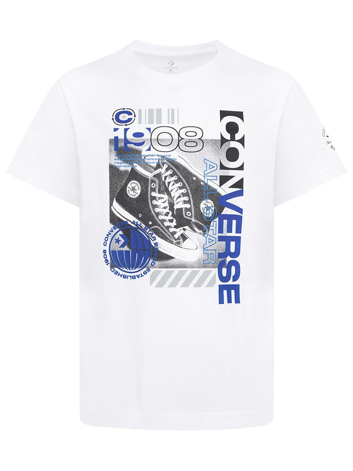 

Футболка Converse, белый/синий