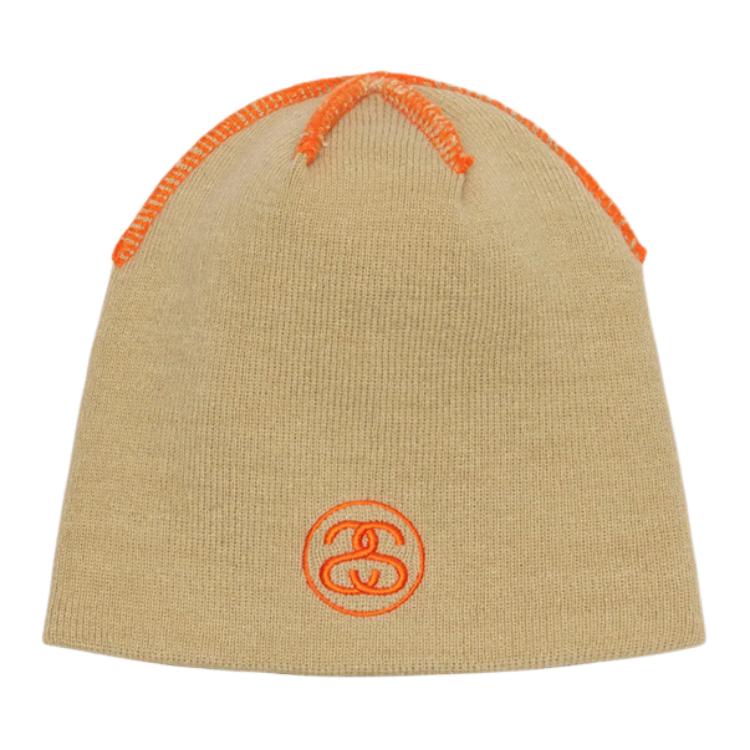 

Stussy Акриловая вязаная шапка унисекс цвета хаки, Khaki