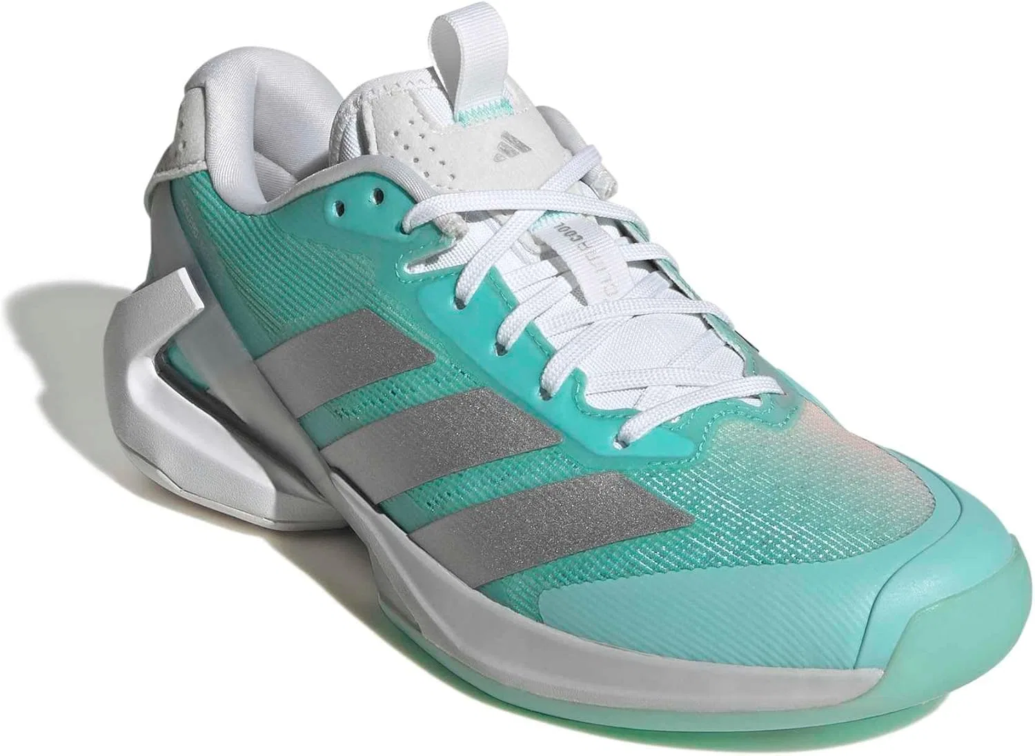 Кроссовки для тенниса Adidas Adizero Ubersonic 5, Flash Aqua/Silver Metallic/Blush Pink — фото 4