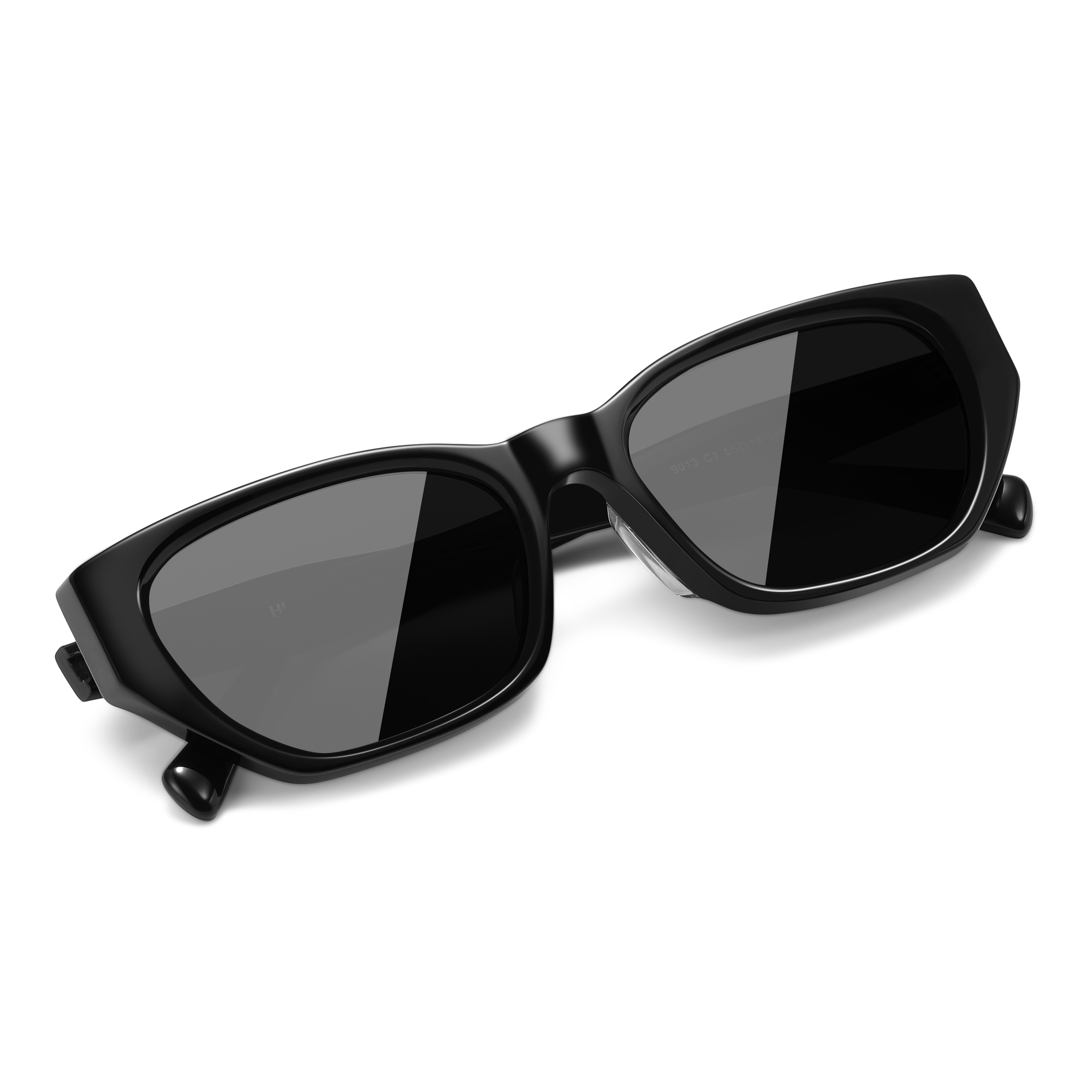 

Солнцезащитные очки кошачий глаз в оправе Plate Frame унисекс HLA, Black Frame with Tea Brown Lens[without Lens]