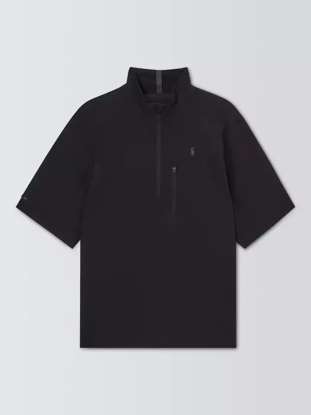 Толстовка Polo Golf от Woven с застежкой-молнией до середины груди, черная Polo Ralph Lauren — фото 4