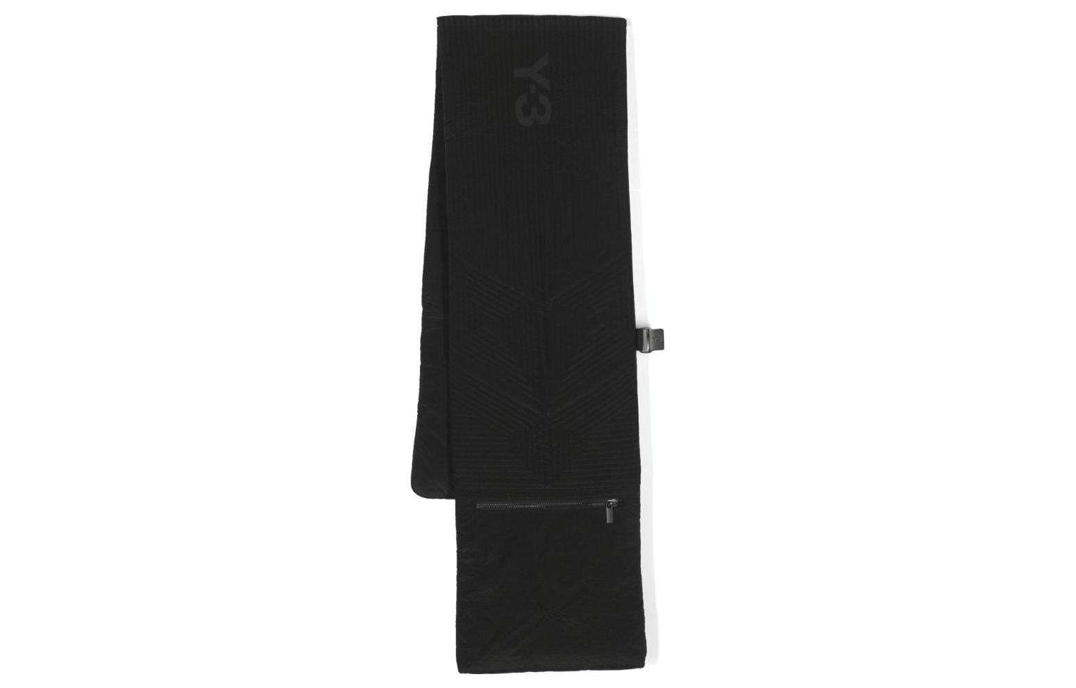 

Y-3 Квилтовый шарф с принтом логотипа, Black
