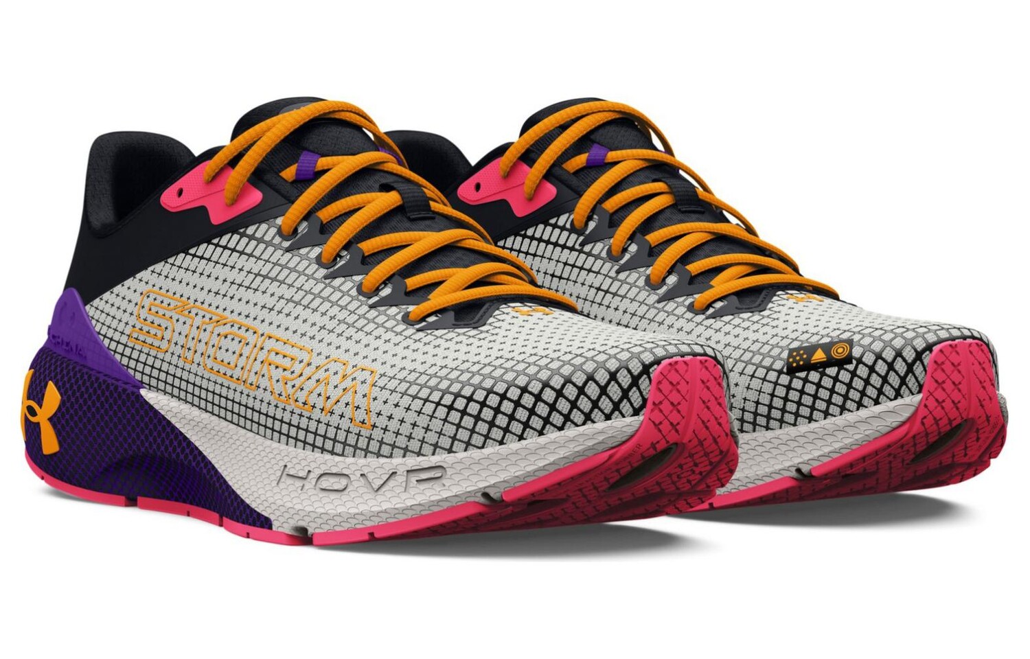 Кроссовки мужские Machina Storm с низким верхом, цвет черный/фиолетовый Under Armour — фото 3