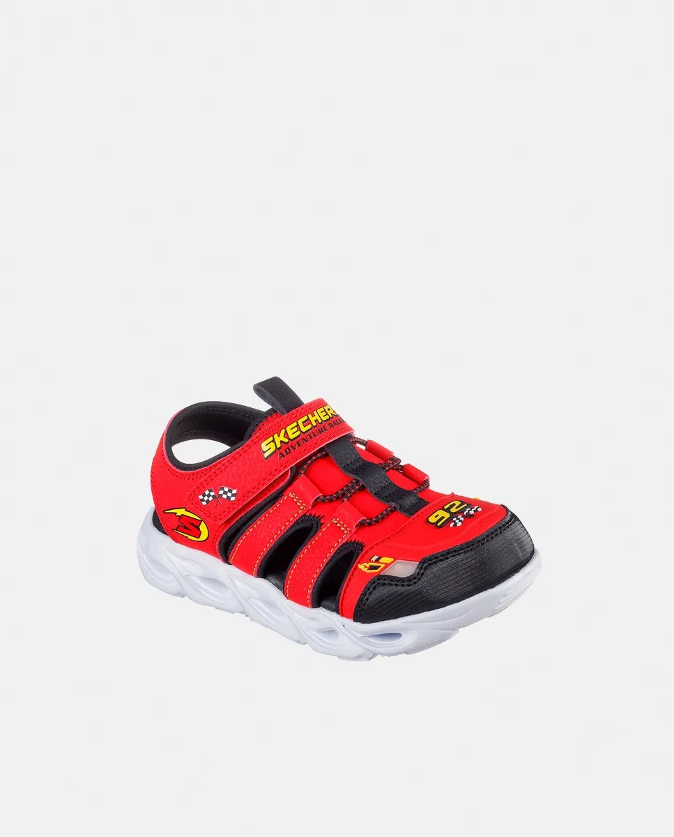 

Сандалии для мальчиков с подсветкой Skechers, красный