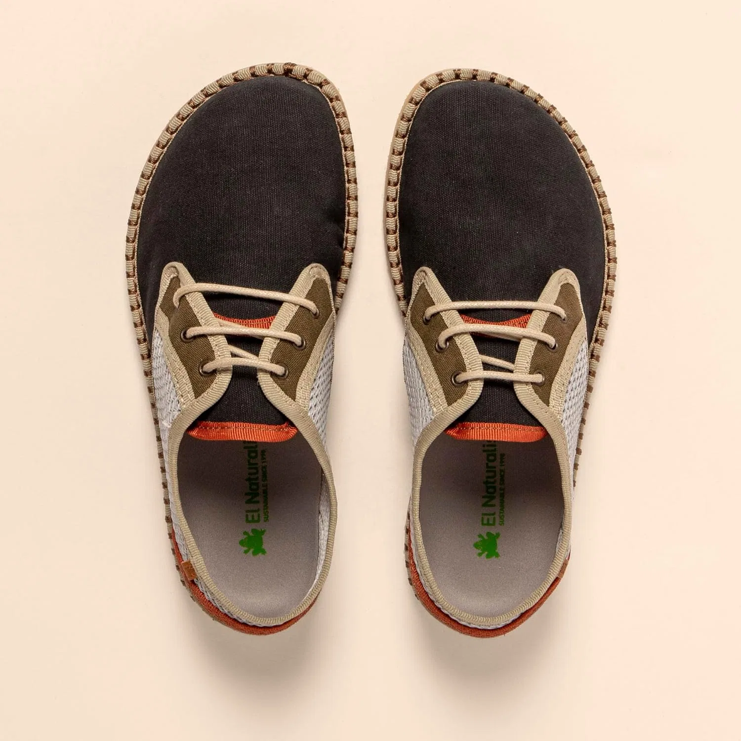 Кроссовки EL Naturalista Unisex N577t Marsilea Unisex Low Top, Multi Black — фото 4