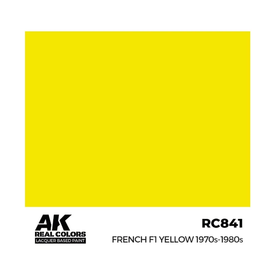 

Французский F1 Желтый 1970-1980-е гг., Paint - Real Color, Dropper Bottles (AK-Interactive)