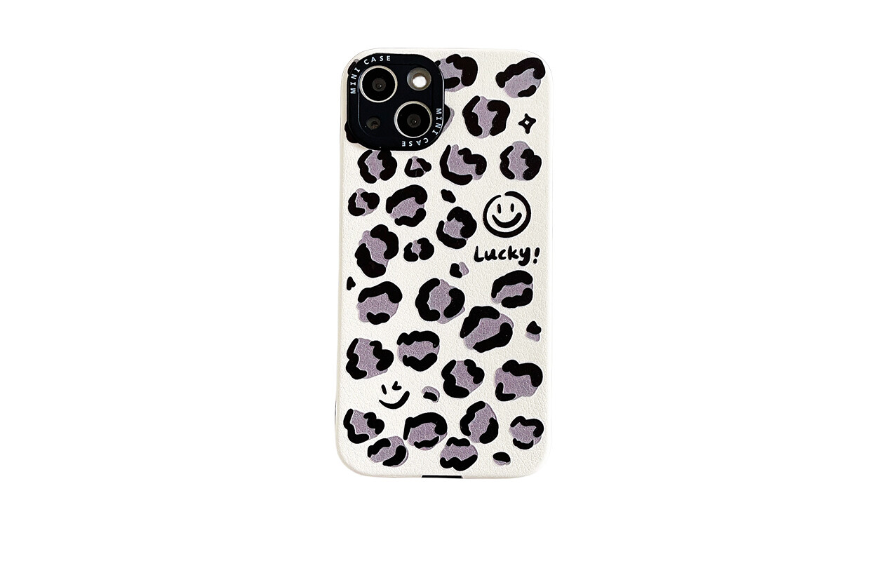 

Чехол для телефона Icona, Pink leopard smiley