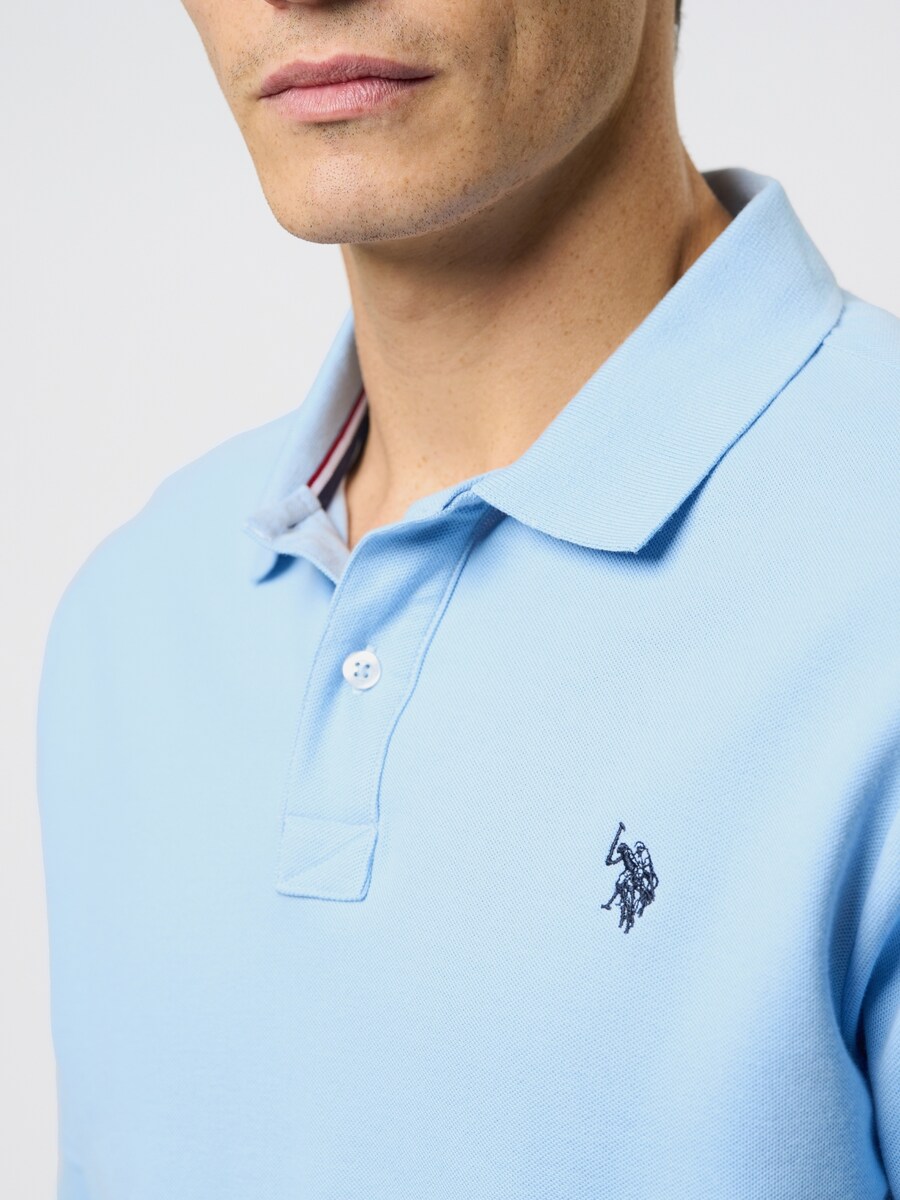 Рубашка на пуговицах классического кроя U.S. POLO ASSN. Alfred, светло-синий — фото 4