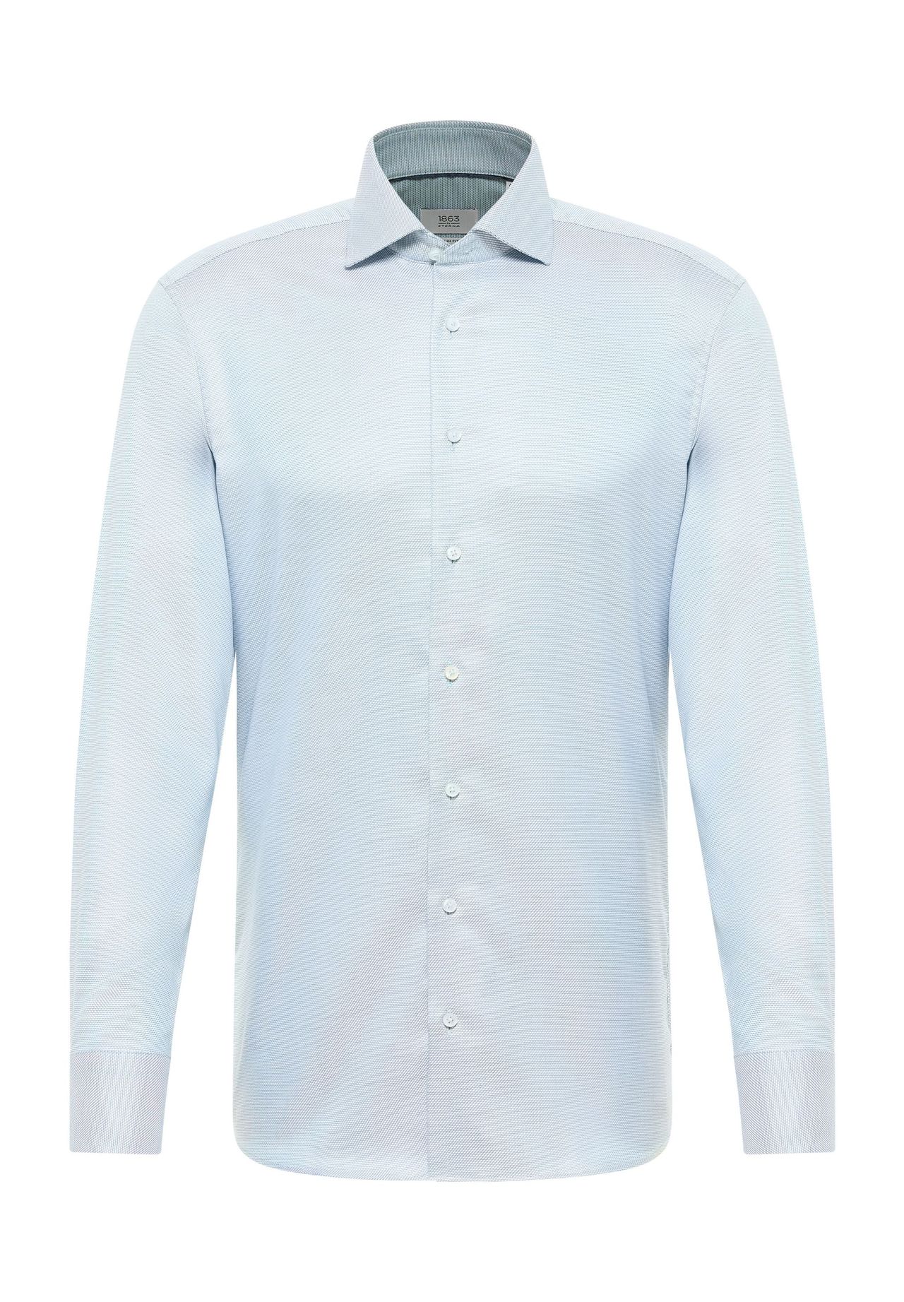 

Хлопковая рубашка SLIM FIT ETERNA, цвет Leave