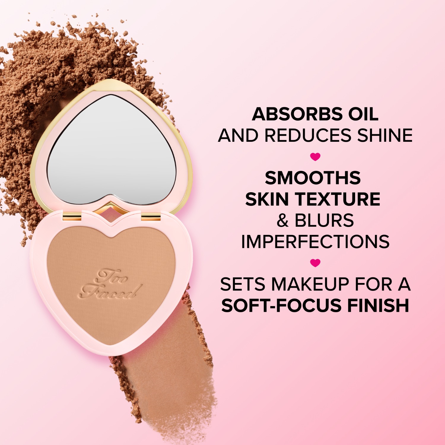 Пудра для лица born this way born this way soft blur setting powder Too Faced, tan, вес 4.8 гр. — фото 4